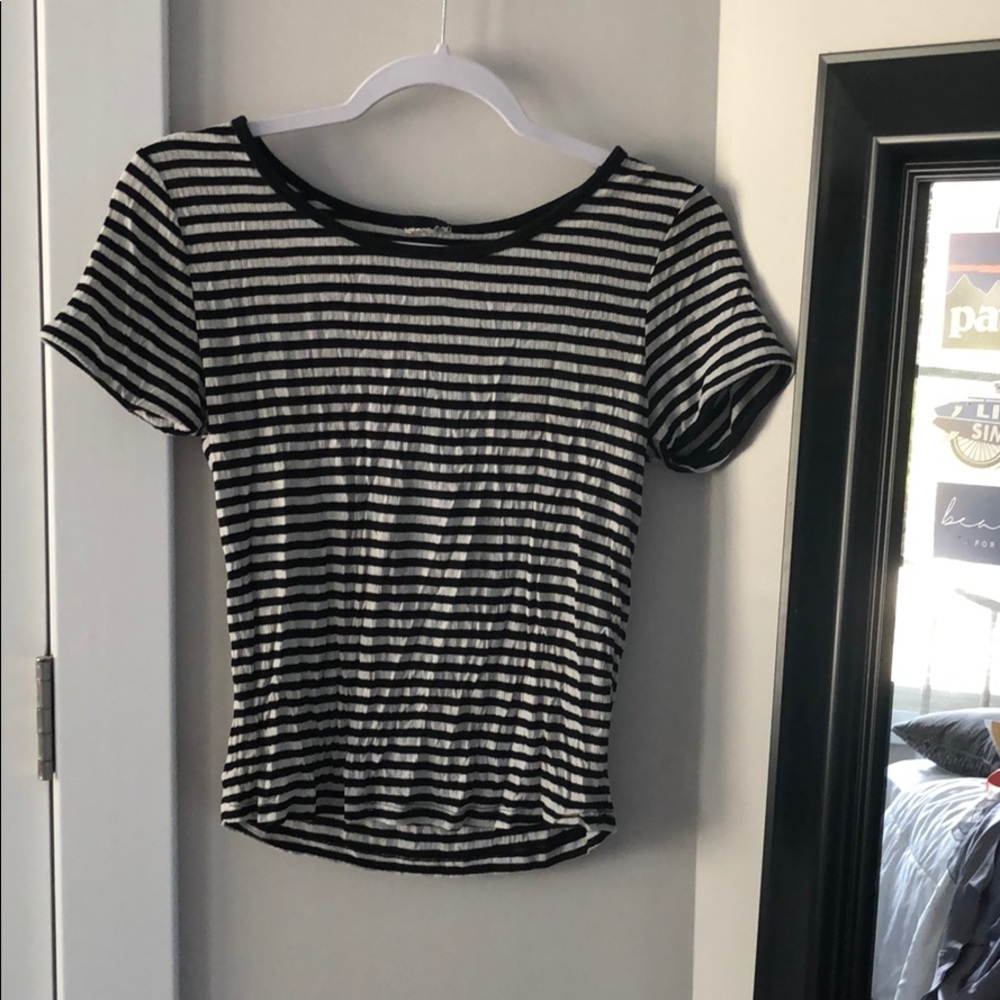 Black and White Striped T-Shirt